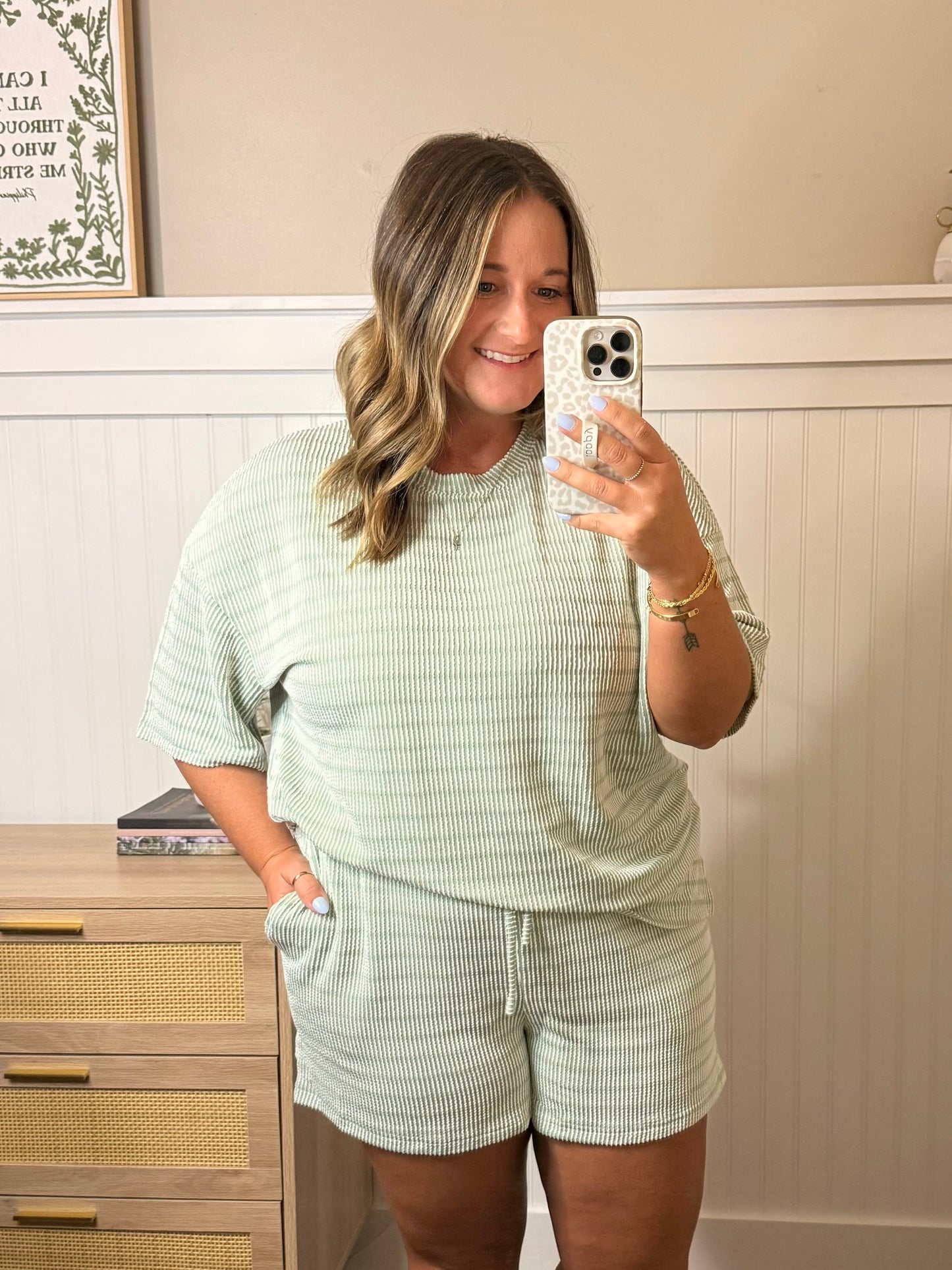 Ribbed Set - Green