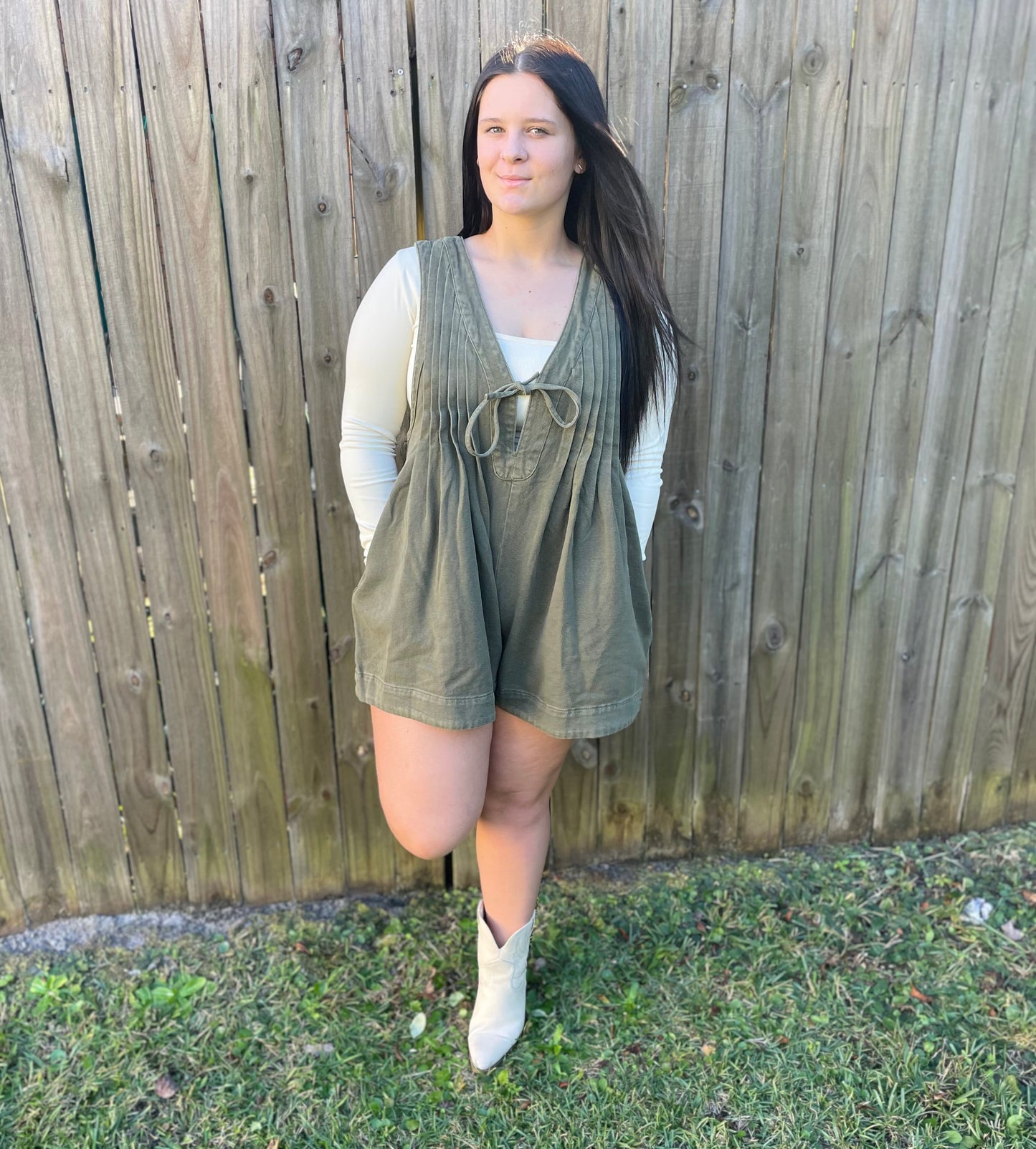 Olive Romper