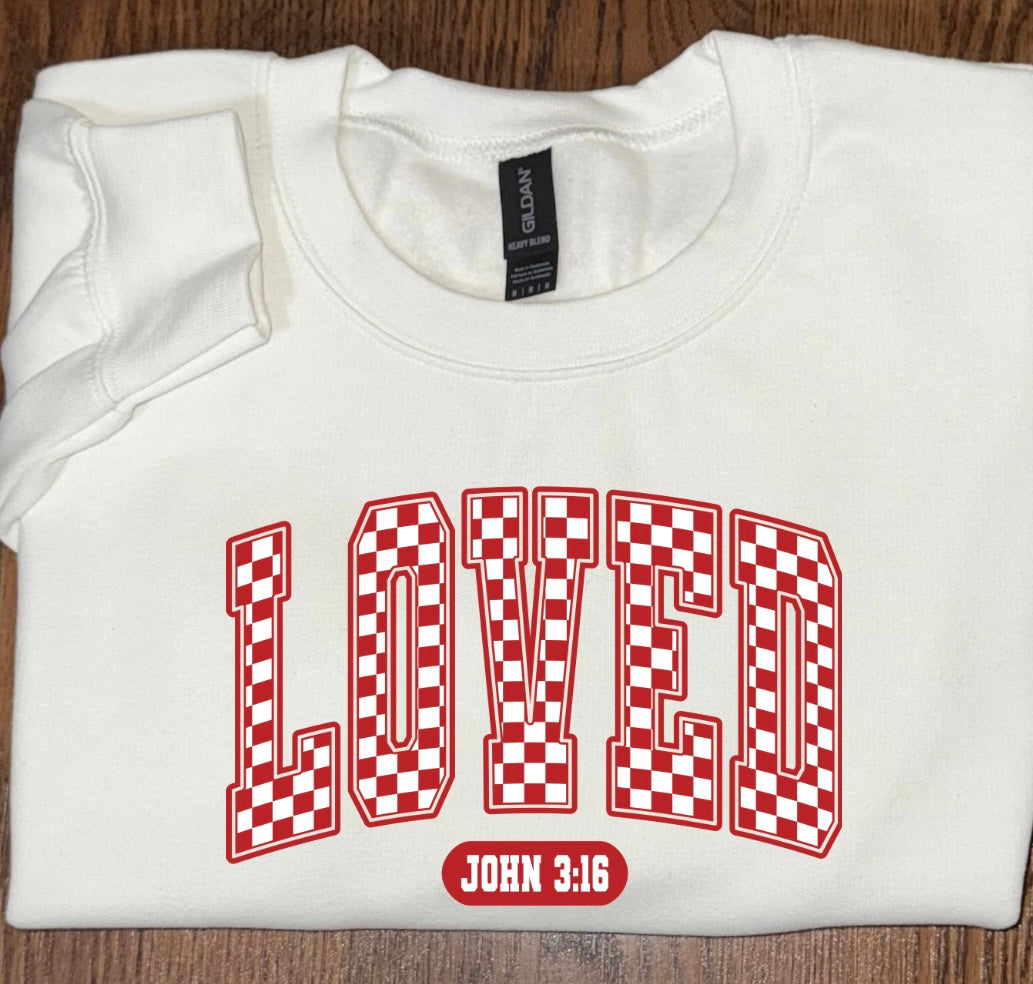 Checkered Loved - Sweatshirt