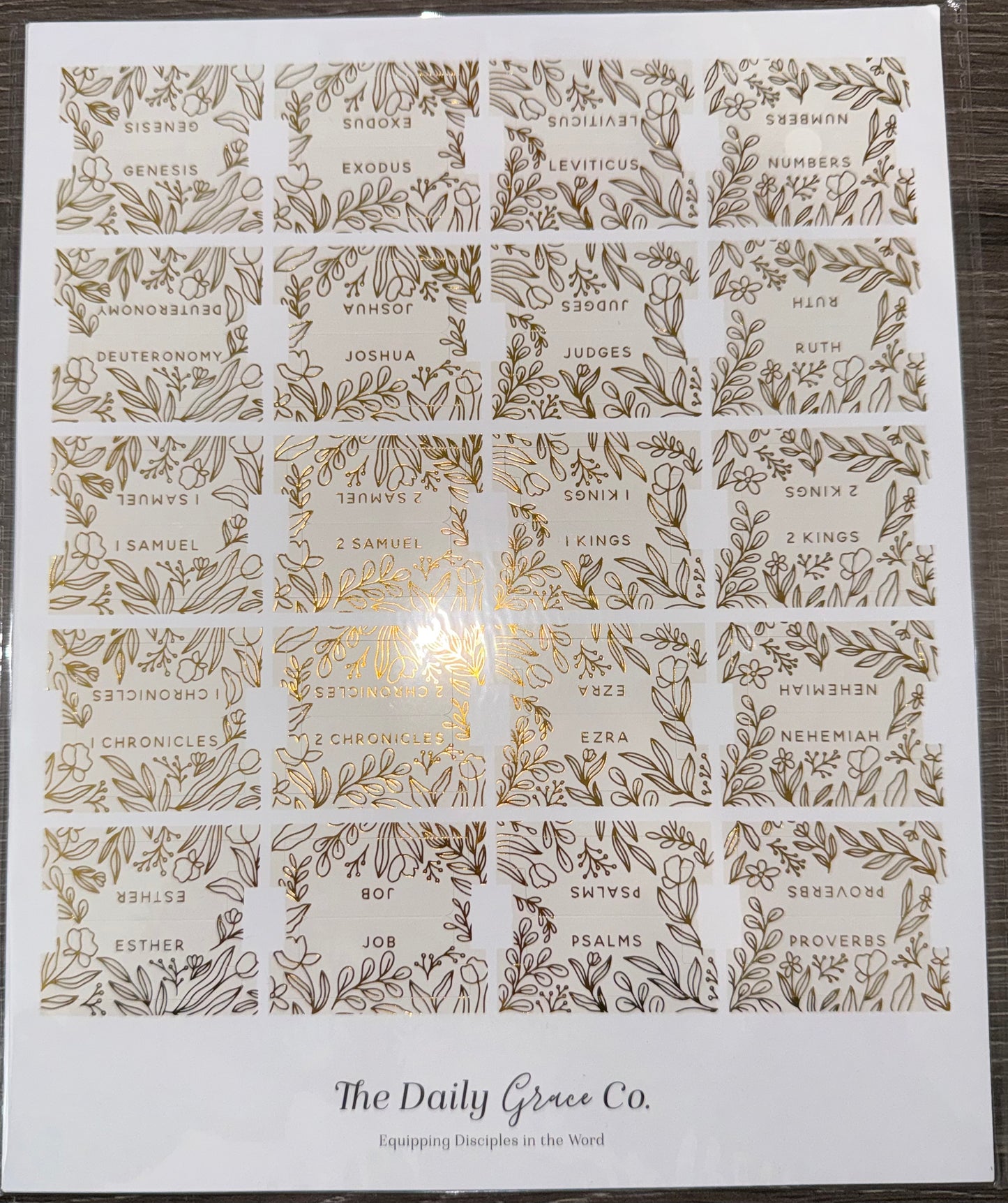 Gold Foil Bible Tabs