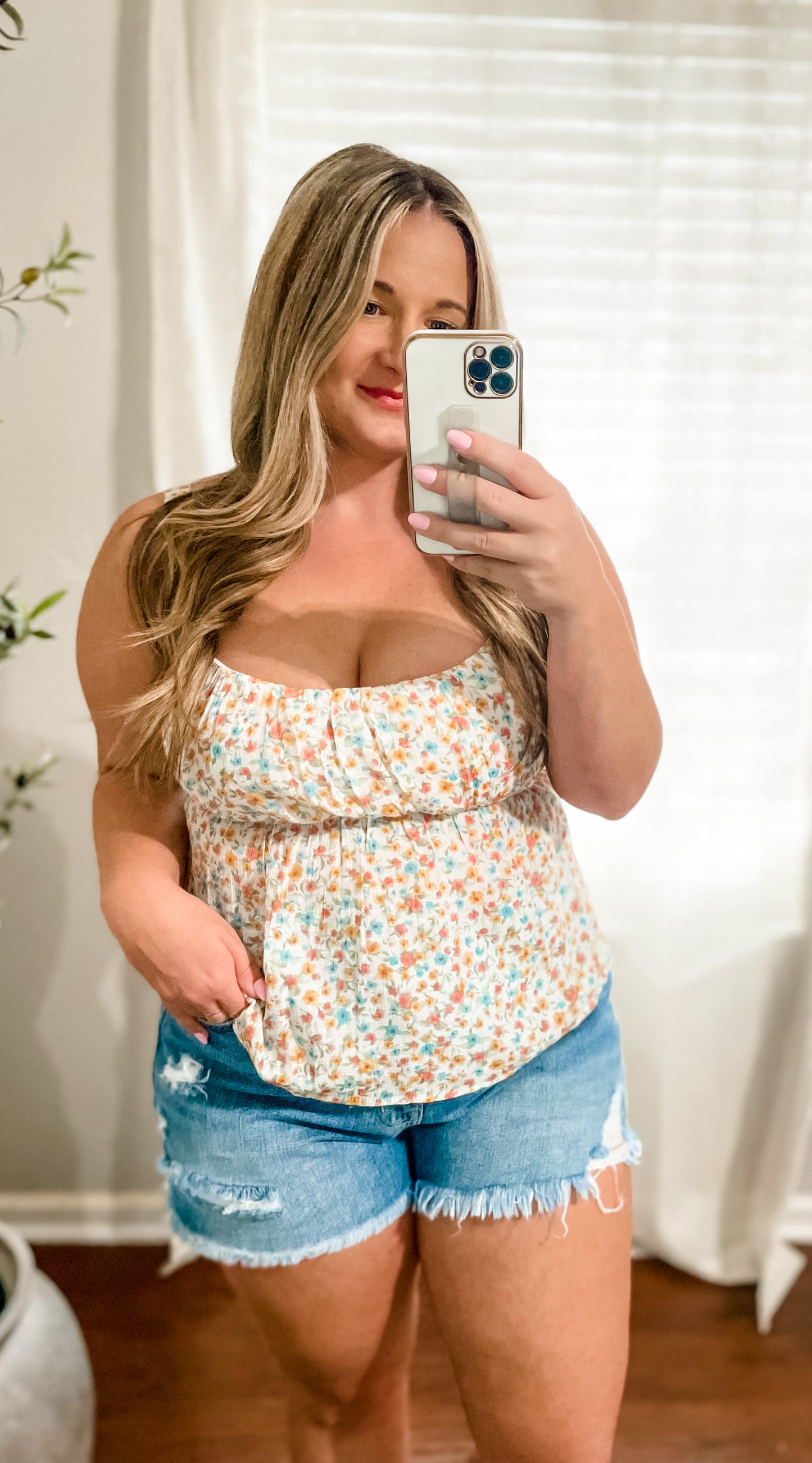 Floral Babydoll Tank