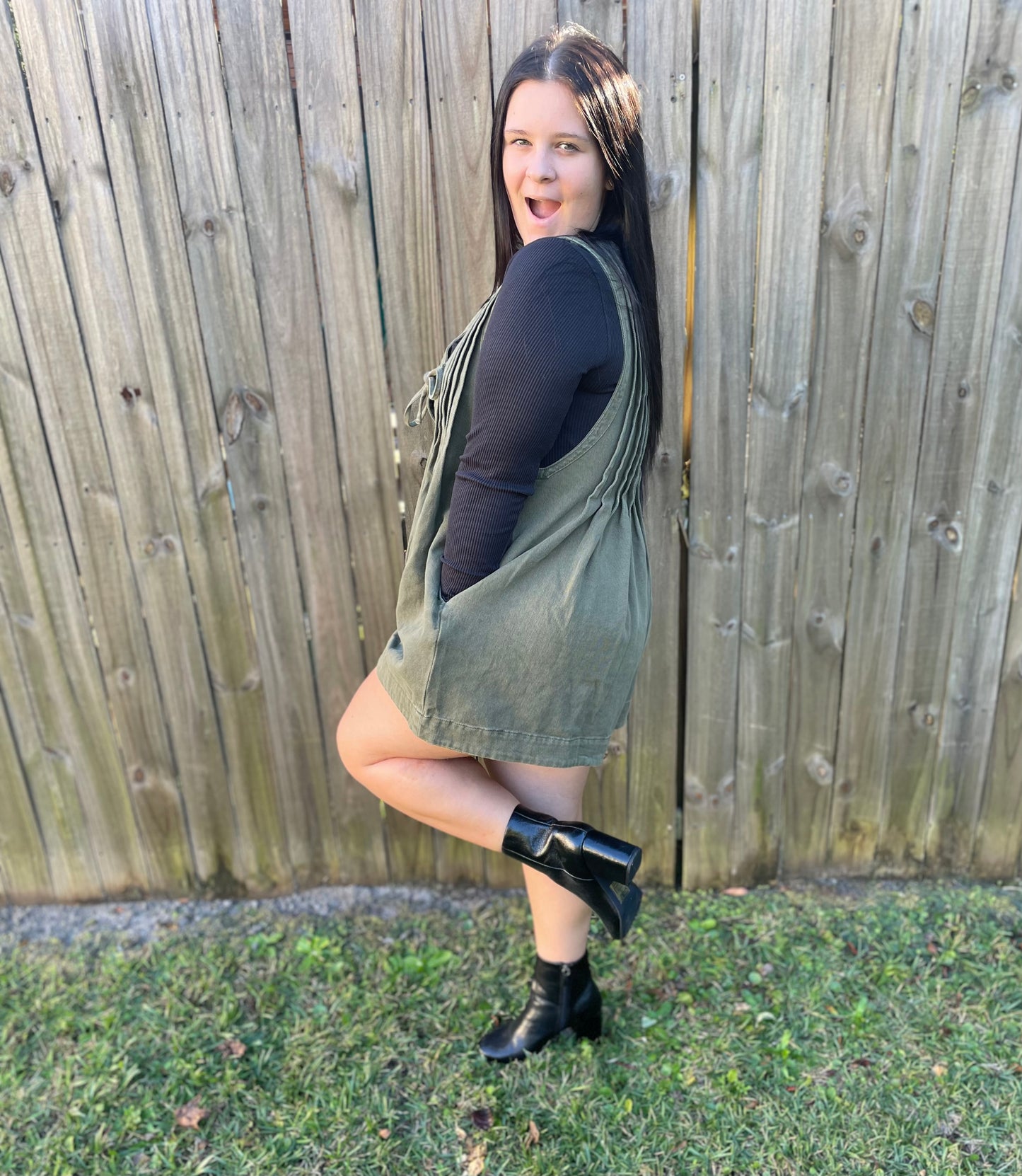 Olive Romper
