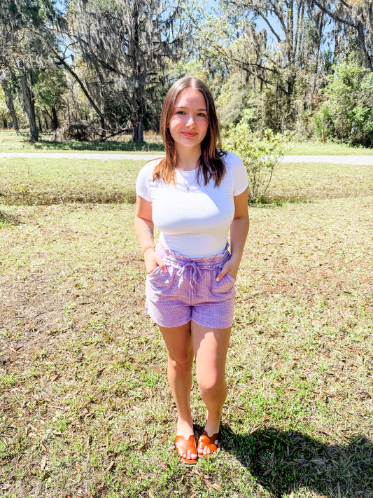 Frayed Hem Shorts