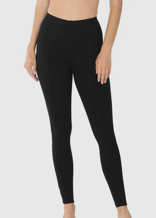 Black Cotton Leggings