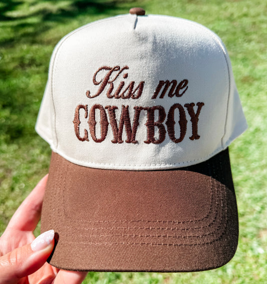 Kiss Me Cowboy Trucker Hat