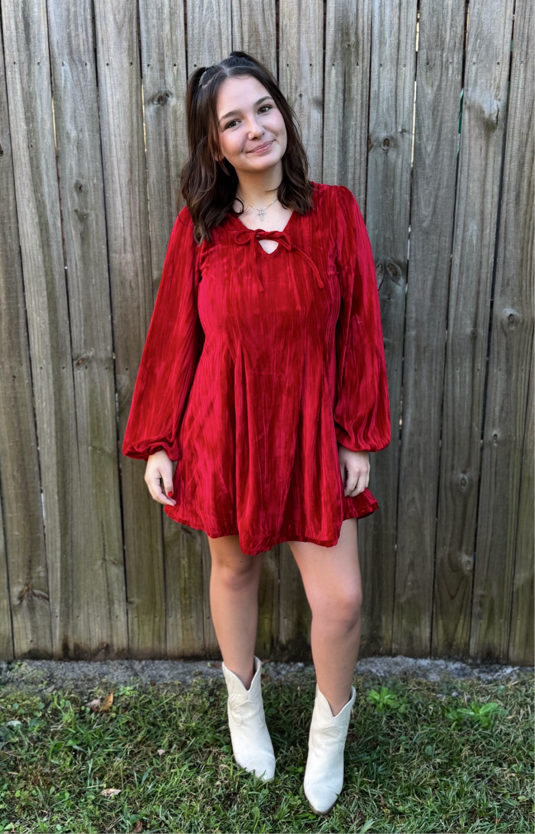 Red Velvet Dress