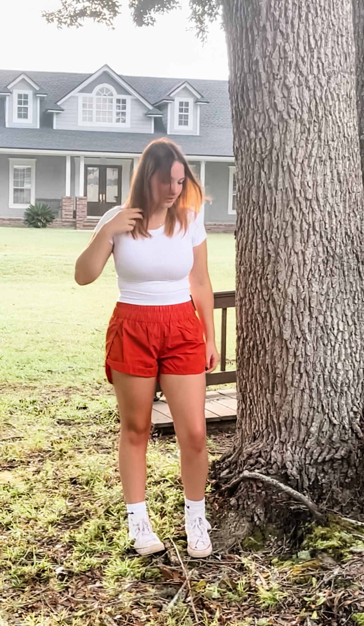 High Rise Running Shorts