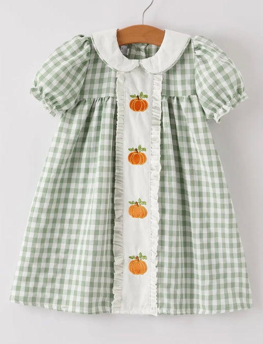 Girls Pumpkin Dress
