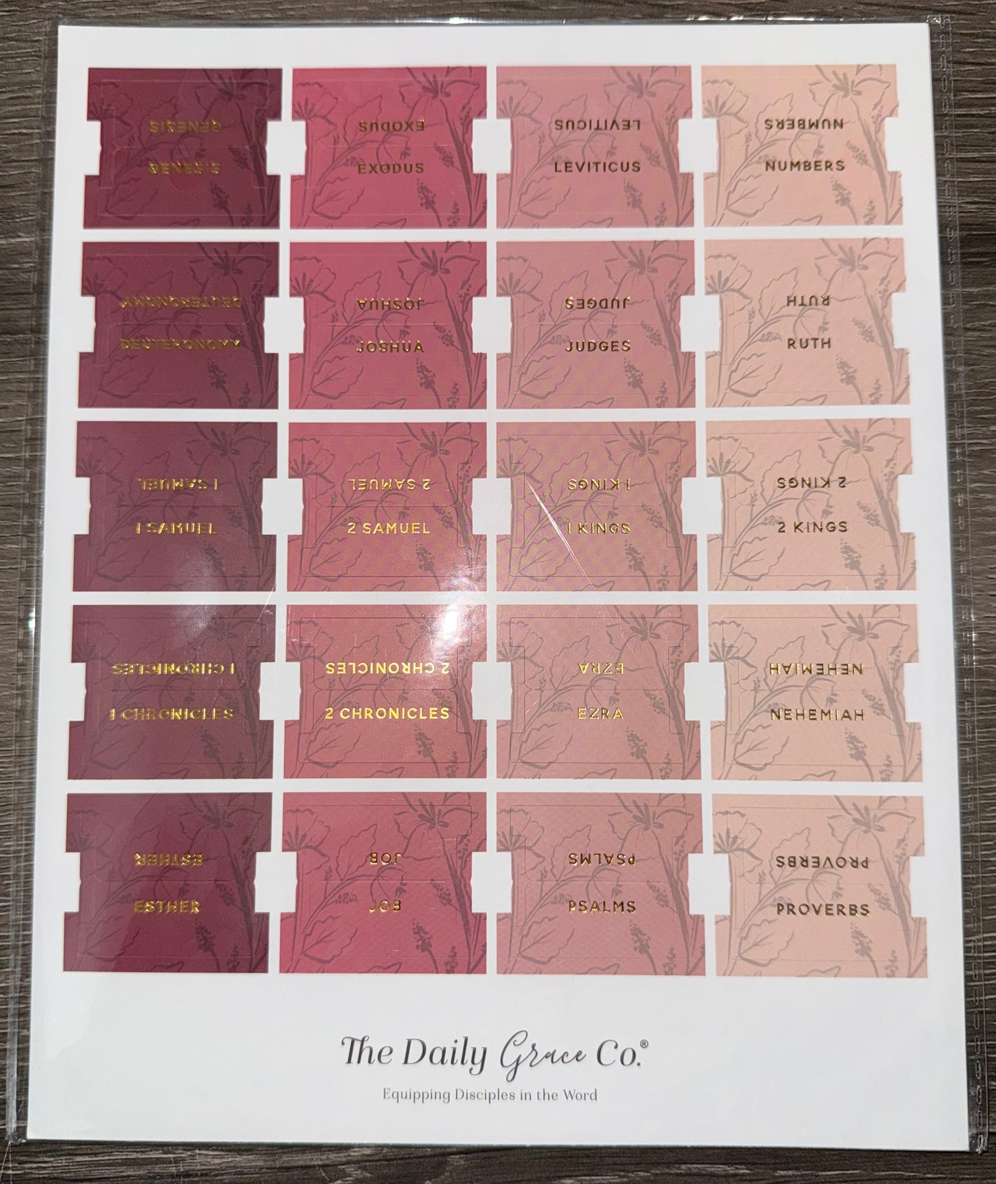 Rose Floral Bible Tabs