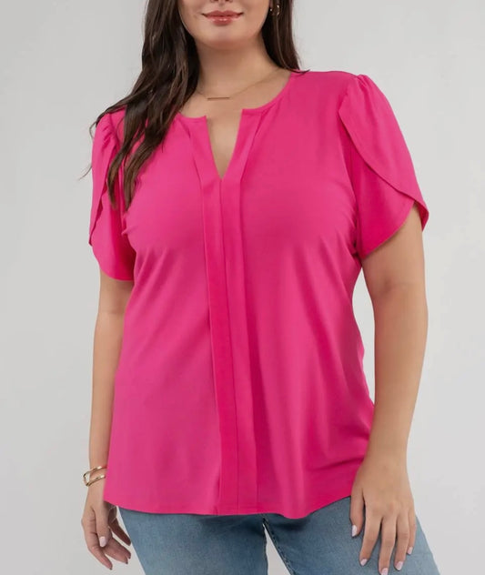 Voluptuous Drape Sleeve Top
