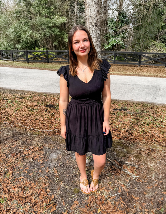 V~Neck Ruffle Dress