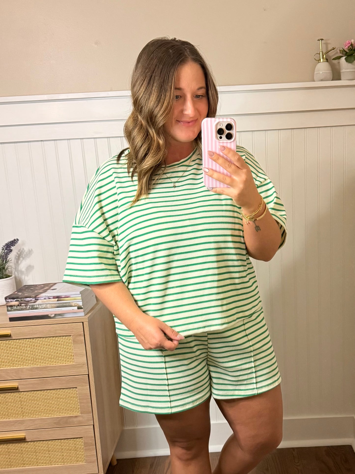 Striped Set (Green/White)