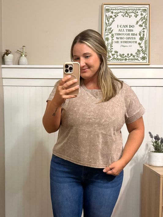 Cocoa Boxy Top