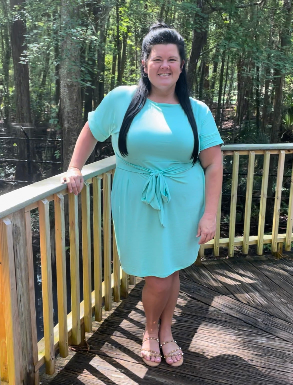 Tie-belt Dress w/ Pockets