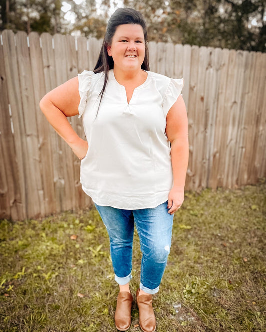 Ruffle Sleeve Top