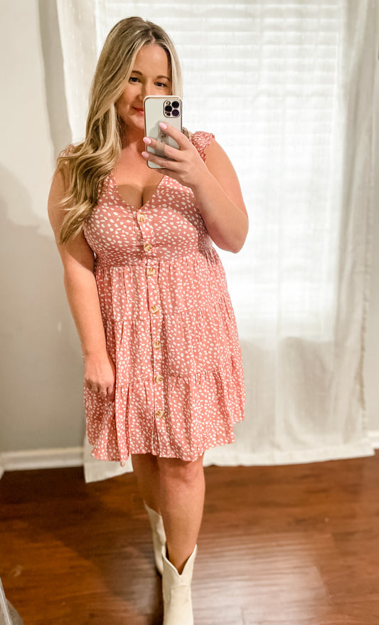 Speckled Mini Dress